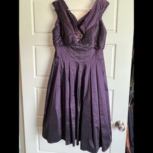 Plum Cocktail Dress Size 14